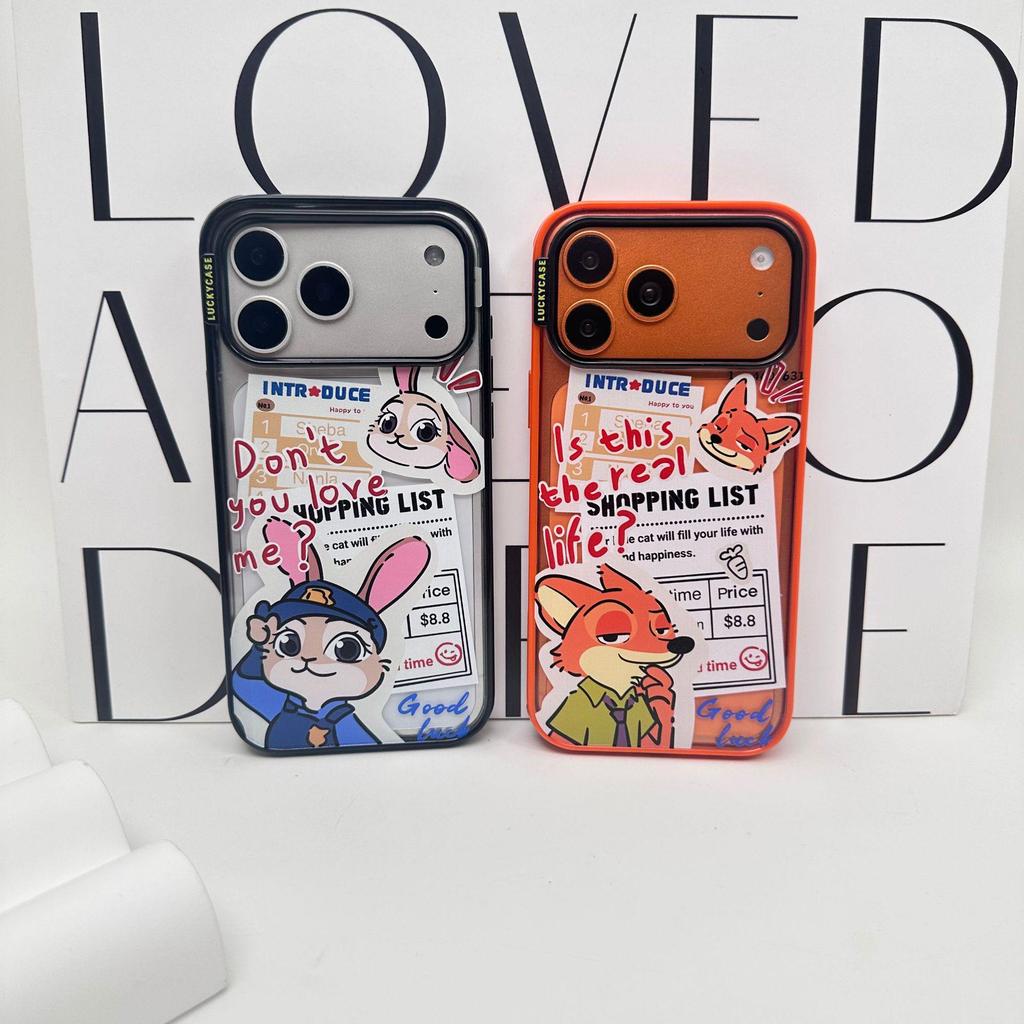 Модный Энергичный Чехол Ник и Джуди для iPhone 17 Pro Max - Противоударный, Милый Дизайн.