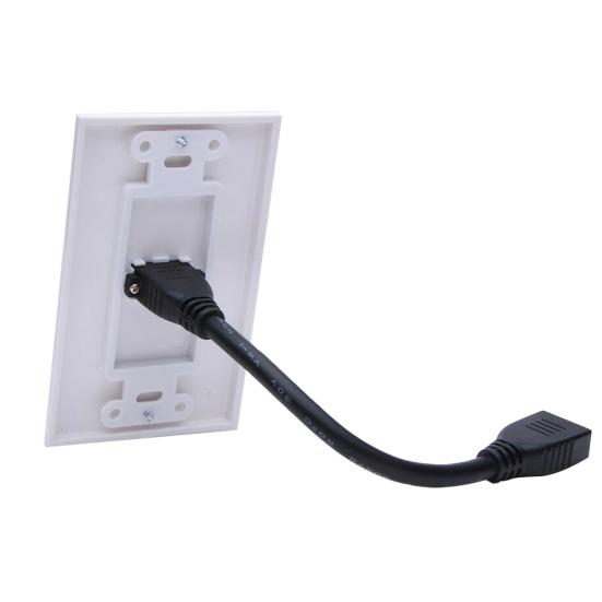 Одиночный Женский Порт 4K HDMI-совместимая Настенная Панель-Крышка Розетка-Удлинитель