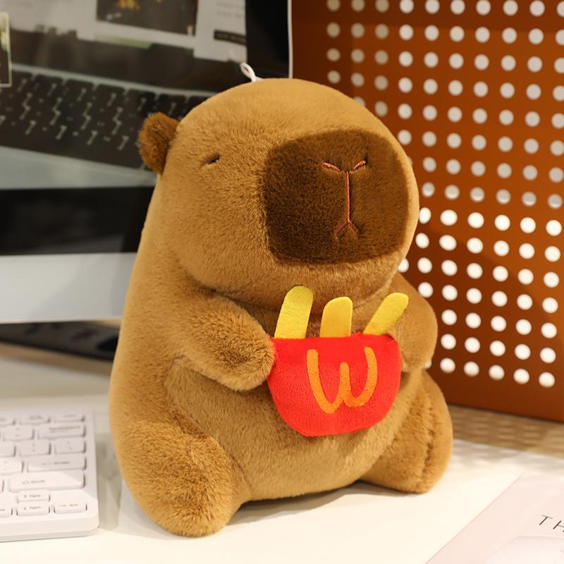 25СМ Плюшевая капибара Симуляция капибары Аниме Пушистая игрушка Милая кукла Мягкие игрушки Мягкая кукла Игровой домик для детей Подарки на день рождения