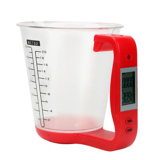 1000g Electronic Scale Measurement Digital Kitchen Weight LCD Cup with Display