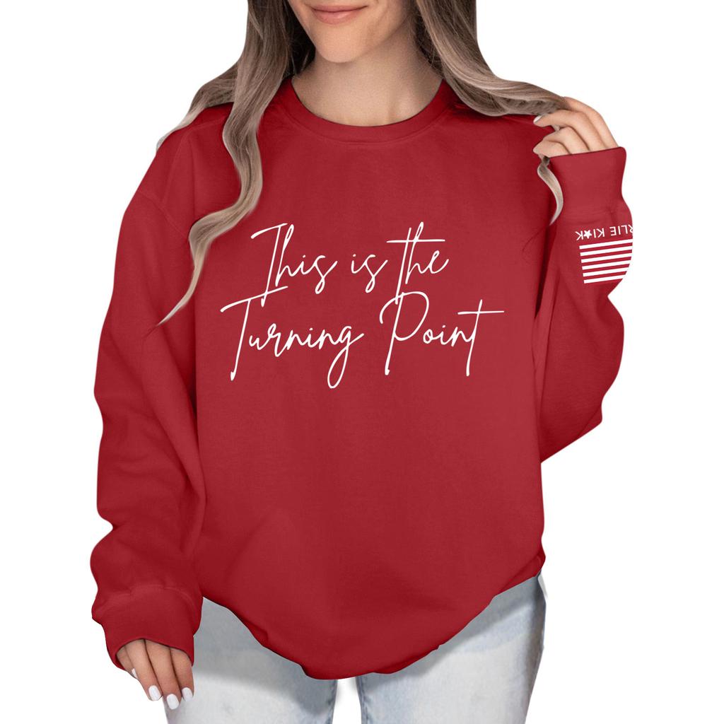 Women's Colorblock Sweatshirt Long Sleeve Round Neck Casual Comfortable Loose Lightweight Women's Sweatshirtt