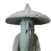 Аквариум Традиционный Рыбак Смоляная Скульптура Украшение Аксессуары Прочный для Йоги Текстурированный