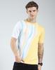 Men's Self Designed Regular Fit Half Sleeve T-Shirt