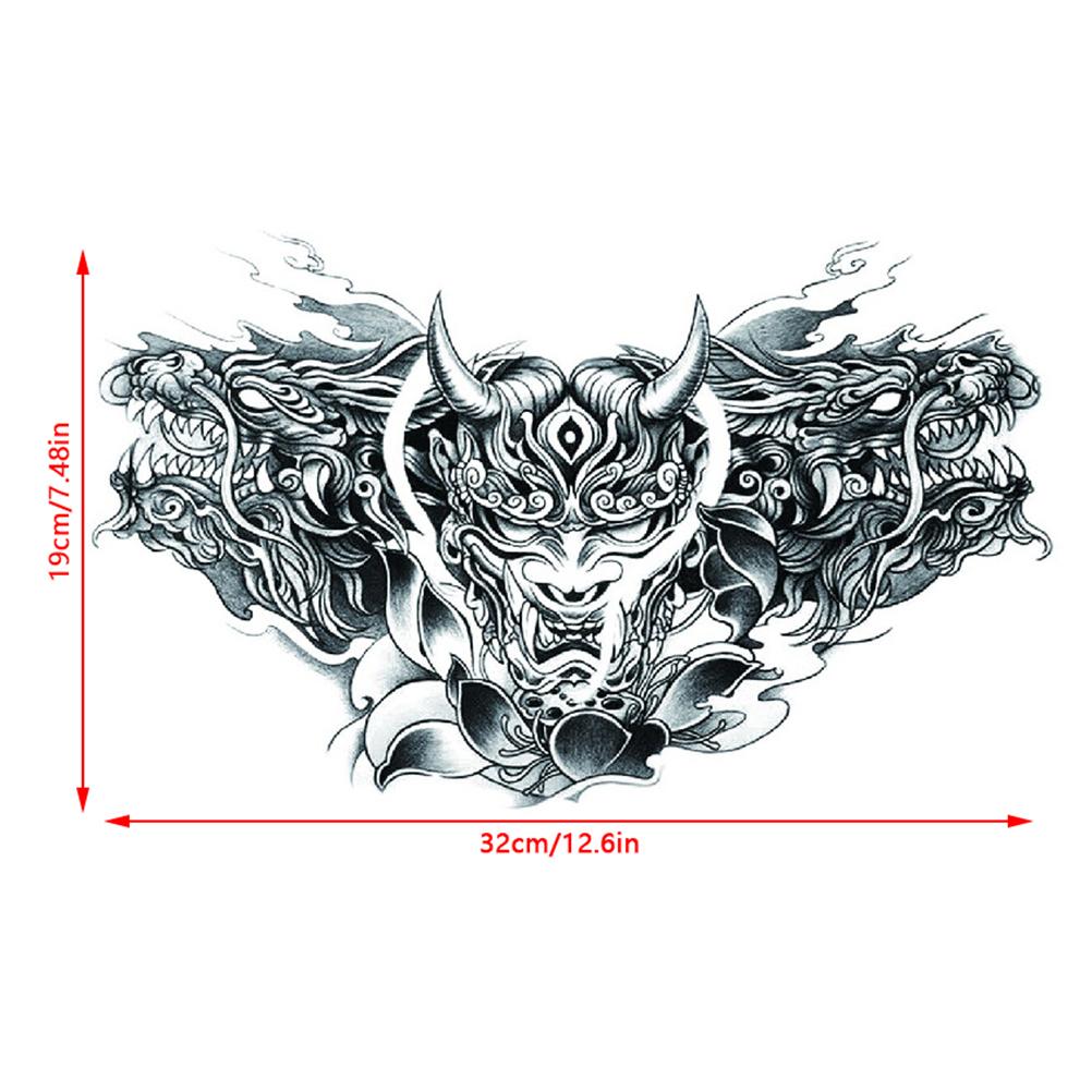 Large Chest Waist Shoulder Back Waterproof Temporary Tattoo Sticker Cross