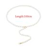 Pearl Waist Chain White Bohemian Belt Elegant Dress Shirt Decoration  Women
