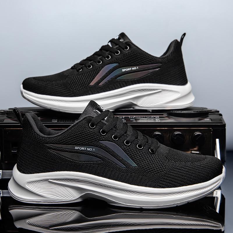 Большие размеры Amazon wish повседневные кроссовки с мягкой подошвой дышащие одинарные туфли с сетчатой подкладкой для бега мужские