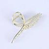 Роскошная заколка для волос в виде колоска пшеницы 2025 года для женщин: Маленькая заколка для волос в виде акулы