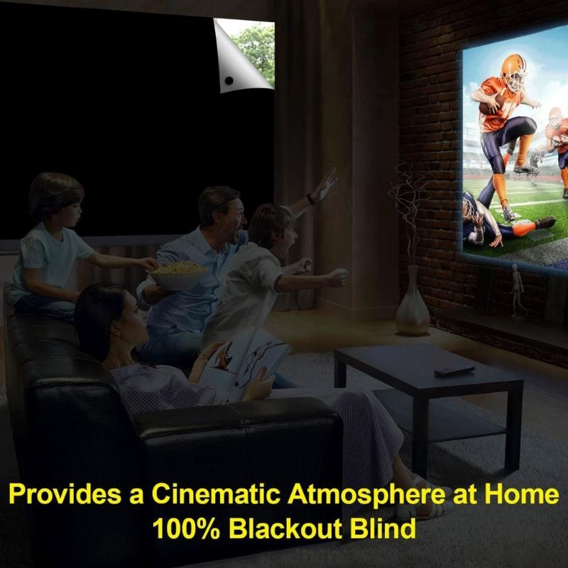 Durable Adhesive Light Reducing Curtain highlighting Silver Coating Repels Heat Works With Multiple Window Sizes 145x300cm