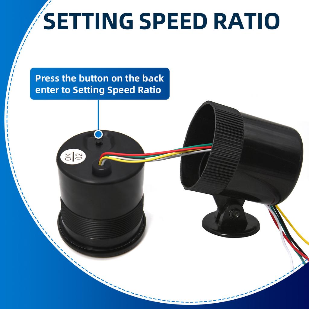 52mm Car RPM Gauge 0-8000 PRM Tachometer With LED Backlight For 1~8 Cylinder For 12V Car Engine Auto Car Tacho Indicator