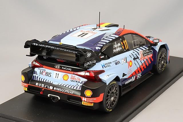 IXO Hyundai i20 N Rally 1 2024 Monte Carlo Rally Winner Widag 1/18 #11 T.N. Neuville/M.