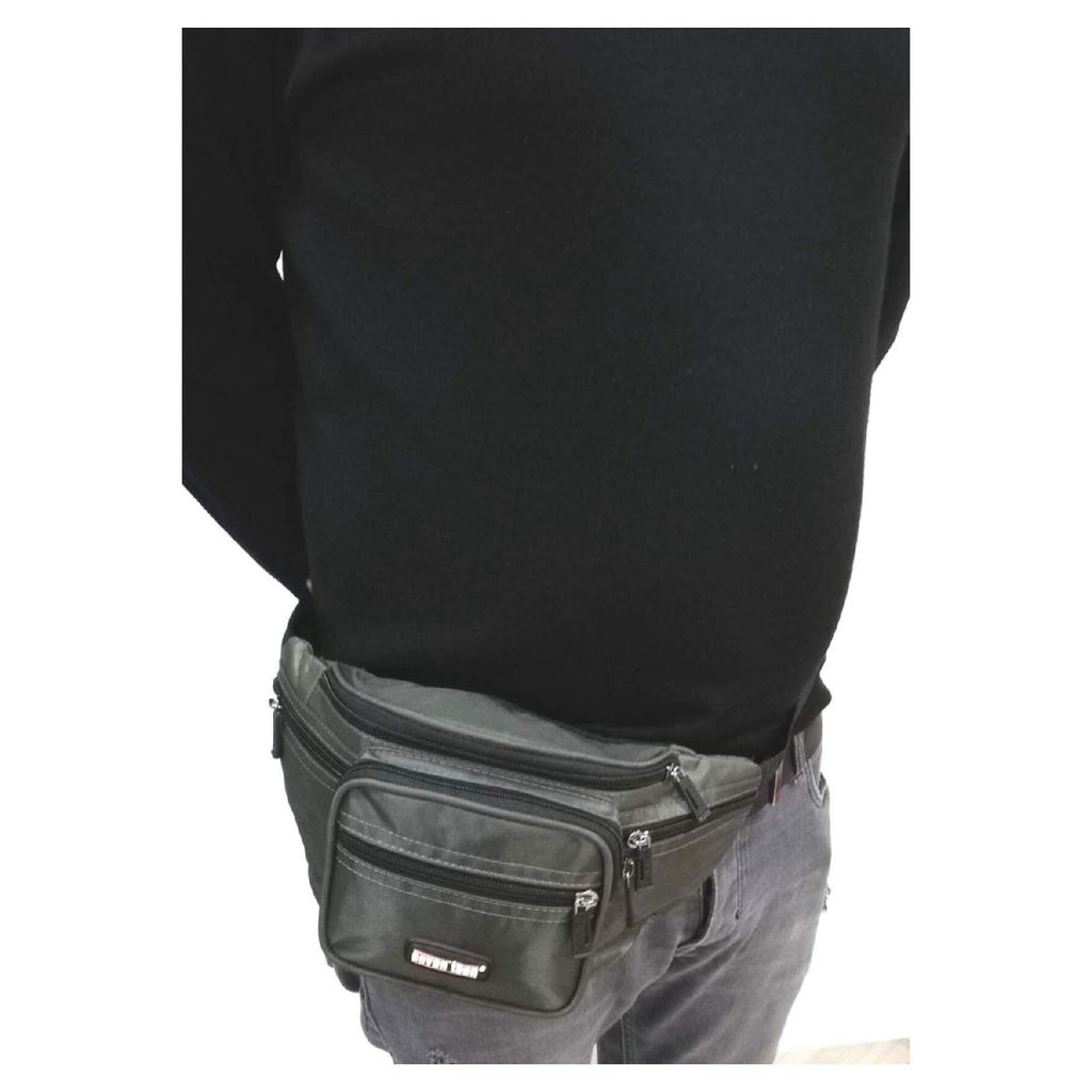 Seven Teen Men's Waist Bag Black 3432