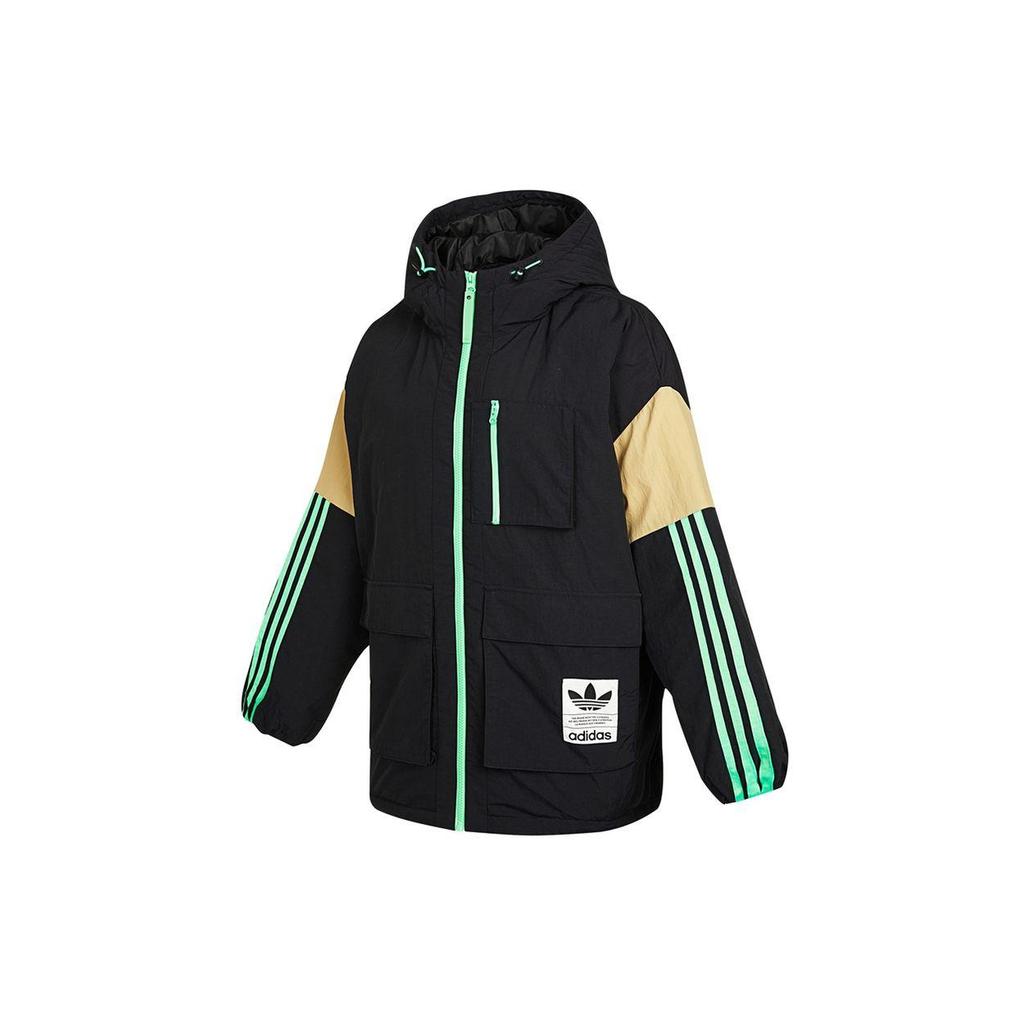 adidas Originals Women's Hooded Down Jacket Black H64176