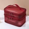 Transparent Mesh Travel Cosmetic Bag Large Capacity Storage Makeup Organizer Bag 2/3 layer Toiletry Bag Cosmetic Storage