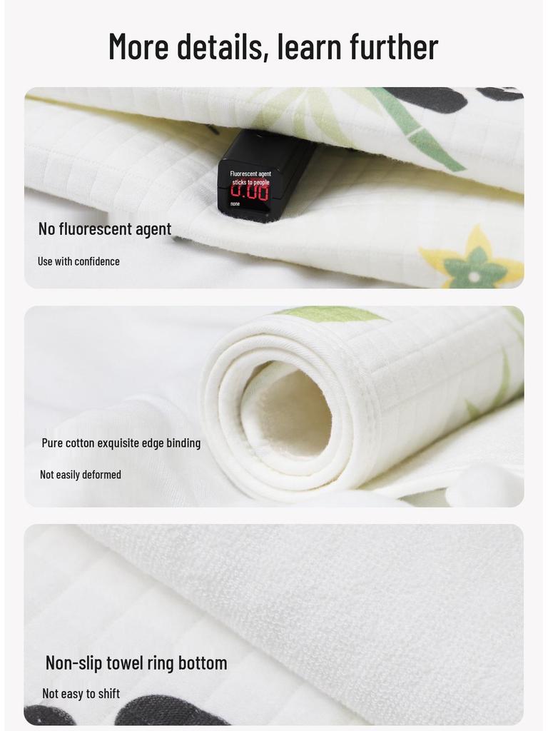 Водонепроницаемая моющаяся хлопковая прокладка для младенцев от недержания - Дышащая, Толстая, Большого размера