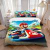 Набор чехлов Mario Kart из 3 предметов, 1 чехол + 2 наволочки (Без вкладыша), Постельное белье для всех сезонов, Постельное белье, Декор спальни yy250922060