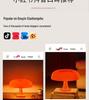 Italian Mushroom Table Lamp - Nordic Minimalist Decorative Night Light for Study & Bedroom