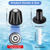 Matte black shower knob replacement set of 2