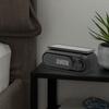 Портативная Bluetooth-совместимая колонка со светодиодным дисплеем времени, 15 Вт, беспроводная зарядка, многофункциональные цифровые часы