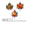 Maple Leaf Suncatcher Hanging Decoration Thanksgiving Day Autumn Stained Glass 2D Flat Acrylic Glass Window Wall Hanging Sign Ornament