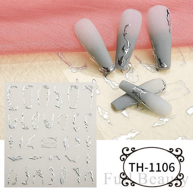 Nail Art Sticker, European And American Style Snake Year Cartoon Snake Pattern Small Spirit Snake Thin Tough Adhesive Nail Sticker