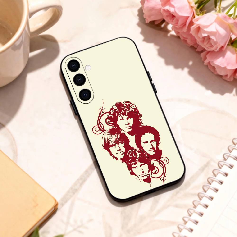 Psychedelic rock The Doors phone Case For Samsung Galaxy A73,A72,A71,A70,A53,A52,A51,Others Soft Black Shell