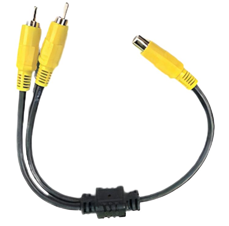 Кабель-разветвитель видеосигнала RCA на Male [COMON] (Женский x2) / 0,3 м [VDF-Y]