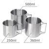 Seekdem Stackable Stainless Steel Mugs, Set of 3, Outdoor/Camping Mugs with Mesh Bag (SD-SMG3SET)