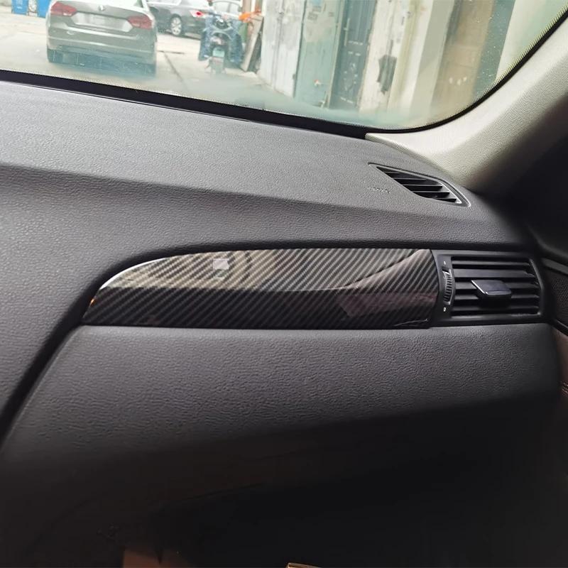 ABS углеродное волокно, накладка на панель приборной панели автомобиля для BMW X3 F25 X4 F26 2011-2017, украшение салона автомобиля, центральная консоль