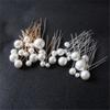 Tiara Wedding Hairstyle Design Tools Pearl Hair Stick U Shape Hair Clip Headwear Pearl Hair Pins