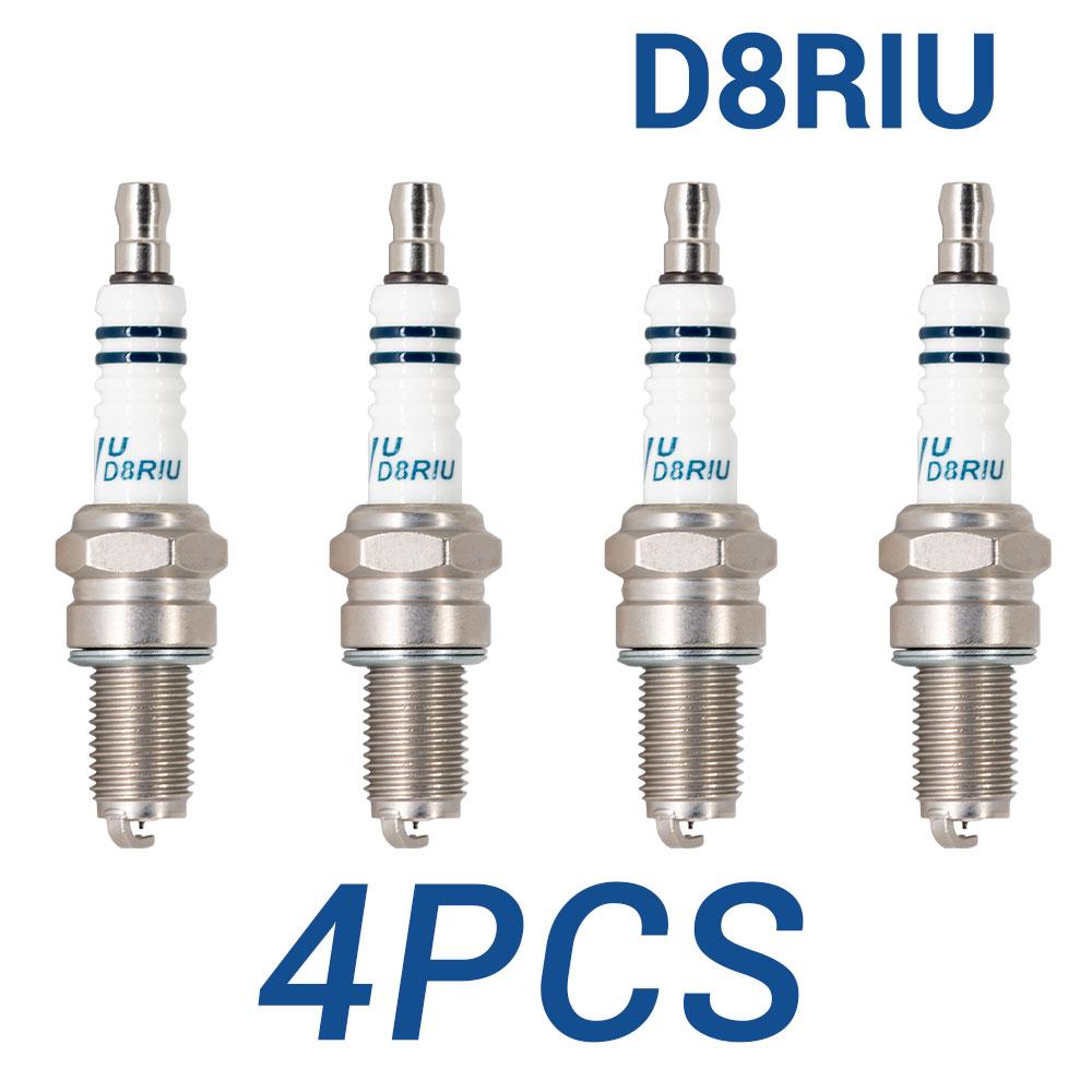 2-8PCS Screw Terminal Iridium Spark Plugs TORCH D8RIU Replace for Candles 6681/DR8EIX 3597/DR8EGP IX24 TOYOTA 90098-74037