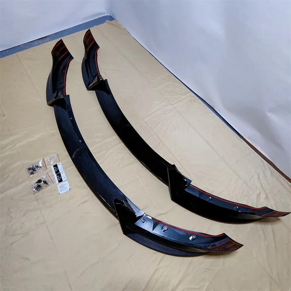 Car Front Bumper Lip Spoiler Splitter Diffuser For Tesla Model 3 2017 2018 2019 2020 2021 2022 2023 Bodykits Tuning Part ABS