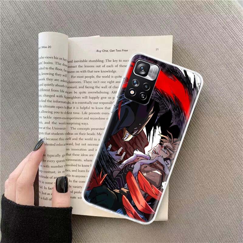 Чехол для телефона Аниме MHA Hawks BNHA Для Redmi Note 13 12 Pro Plus 14 15 Pro 5G 11 11T 11E 11S 10 Pro 10S 9 9S Прозрачный ТПУ Чехол для телефона C
