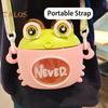 Children Crab Water Bottle with Strap Straw Cartoon Drinking Cup Jug for Boys Girls 600ml Capacity Water Bottle for Outdoor Activities & School Use