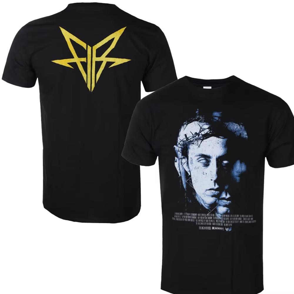 2025 Falling in Reverse Graphic Хлопковая рубашка унисекс для мужчин и женщин, летняя, с коротким рукавом, модный бренд класса люкс, повседневная, винтажная, повседневная футболка