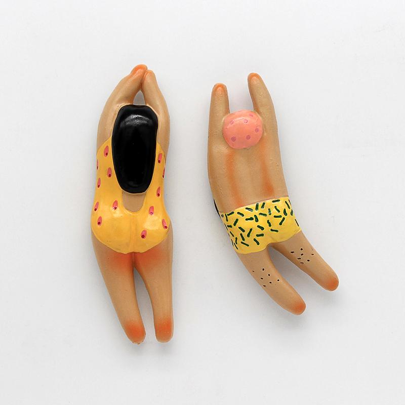 Ван Гог Мона Лиза девушка-плытье жемчужные серьги 3D магниты на холодильник наклейки Персонажи мультфильмов наклейки на холодильник украшение дома