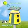 Solar Animal Repeller 360 Degrees  Ultrasonics Rodent Repellent Waterproof with PIR Sensor 5 Modes for