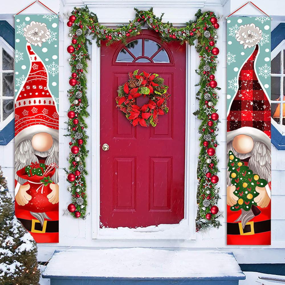 С Рождеством Открытый Баннер Висячий Знак Домашнее Рождественское Украшение Партии Украшения Поставки Событий