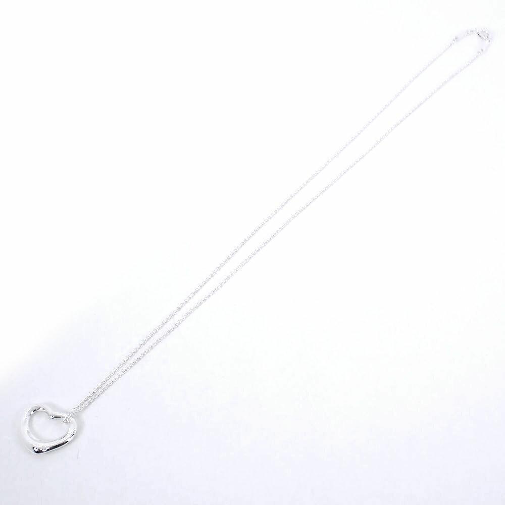 [Used] TIFFANY/Tiffany 925 Open Heart Pendant/Necklace/j7-5