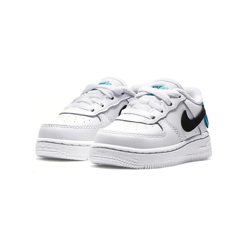 Nike Air Force 1 Worldwide Низкие Кеды для Скейтбординга Белые Черные Синие Для Младенцев и Малышей CN8541-100