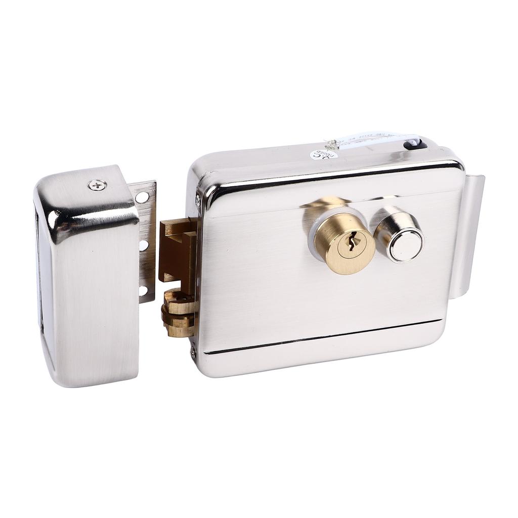 Electric Control Door Lock Dual Head Double Lock for Doorbell Intercom Access Control Security