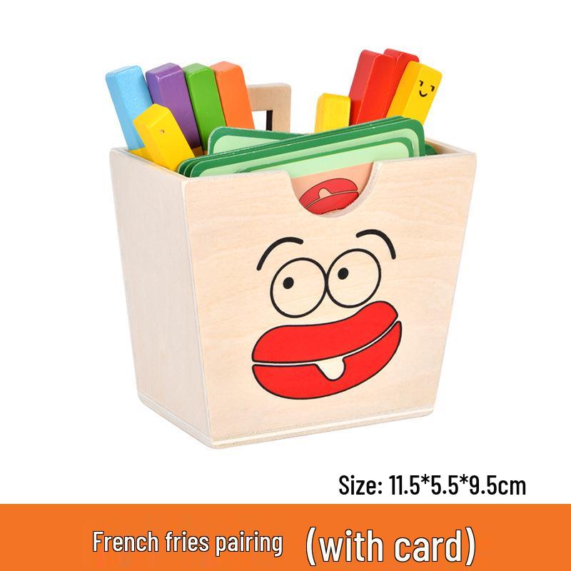 Деревянный игровой набор «Сэндвич и гамбургер» для детей 3-6 лет: Интерактивная обучающая игрушка