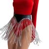 Женский сексуальный пояс с кисточками, широкий пояс, нерегулярное украшение в виде цепочки, танец живота, юбка-цепочка, одежда для ночного клуба, подходящие аксессуары