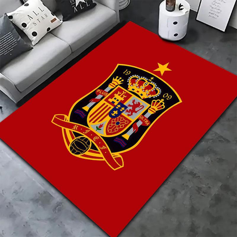 Spain National Football Team Carpet Rug for Living Room Bedroom Home Sofa Decoration,Kids play Non-slip Floor Mat
