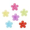 20Pcs Acrylic Beads Matte Solid Five Petal Flower Accessories for DIY Necklace Bracelet Earring Jewelry Making