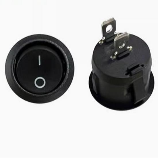Round Rocker Switch KCD1-105 for Desk Lamps and Strollers