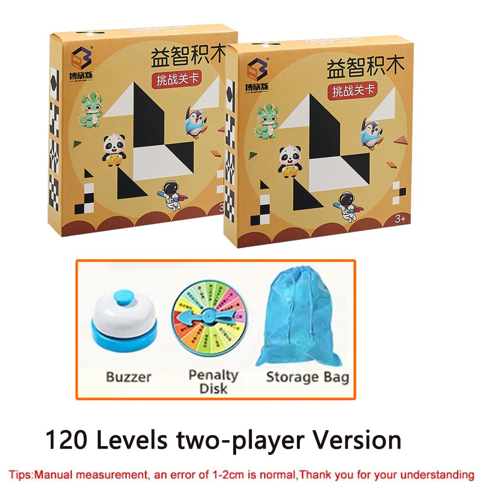Children'S 120 Level Hidden Block Puzzle Board Game Abs Enhances Logic And Spatial Reasoning Suitable For 6Years Old