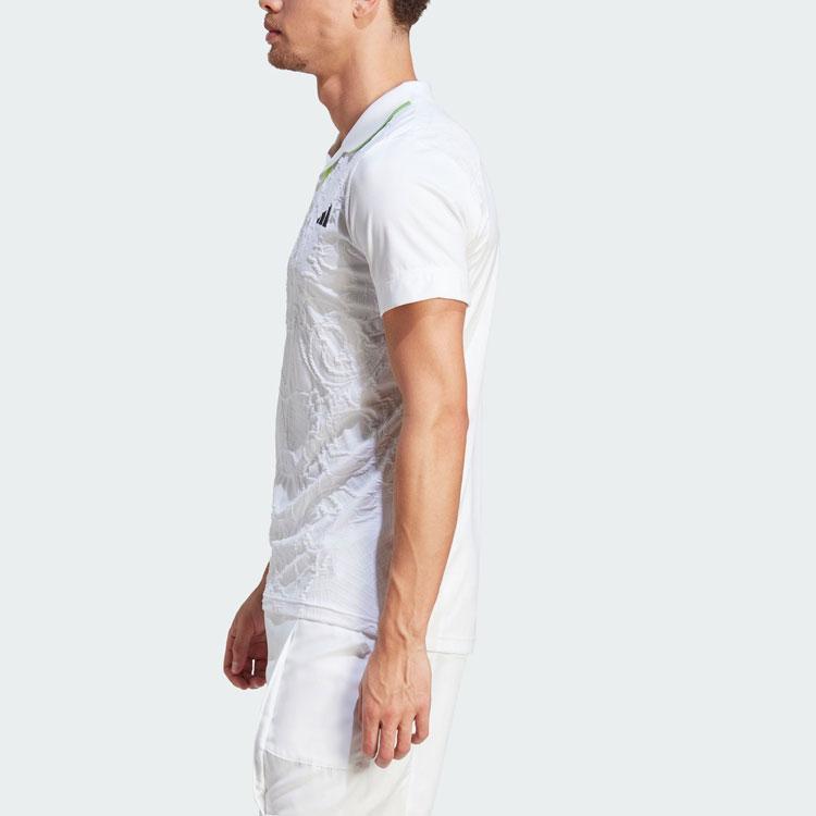 Adidas 2023 Grand Slam Tennis Series Aeroready Freelift Pro Polo с эмблемой-логотипом мужские топы белого цвета IA7099