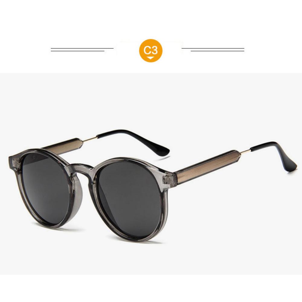Круглые солнцезащитные очки в стиле ретро для женщин и мужчин, брендовый дизайн, прозрачные женские солнцезащитные очки