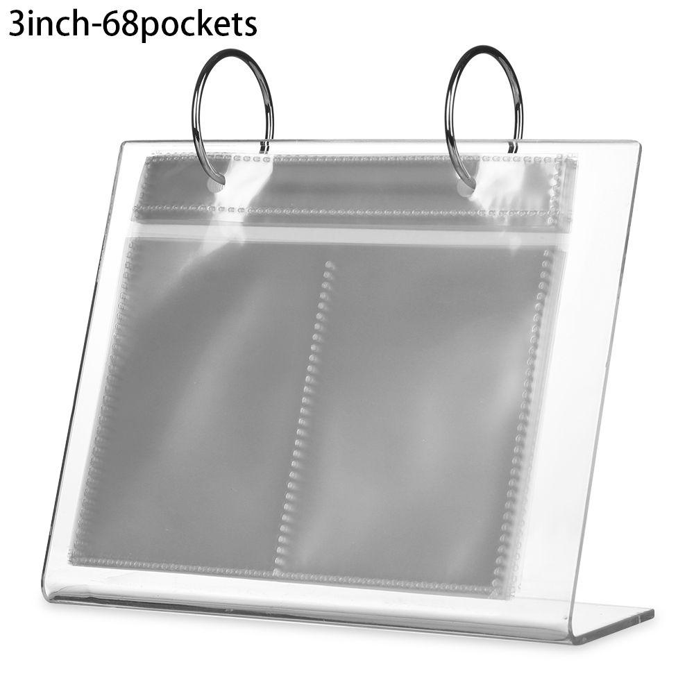 Multi-functional Organizer Storage Card Booklet Acrylic Photo Frame Picture Case Photo Album