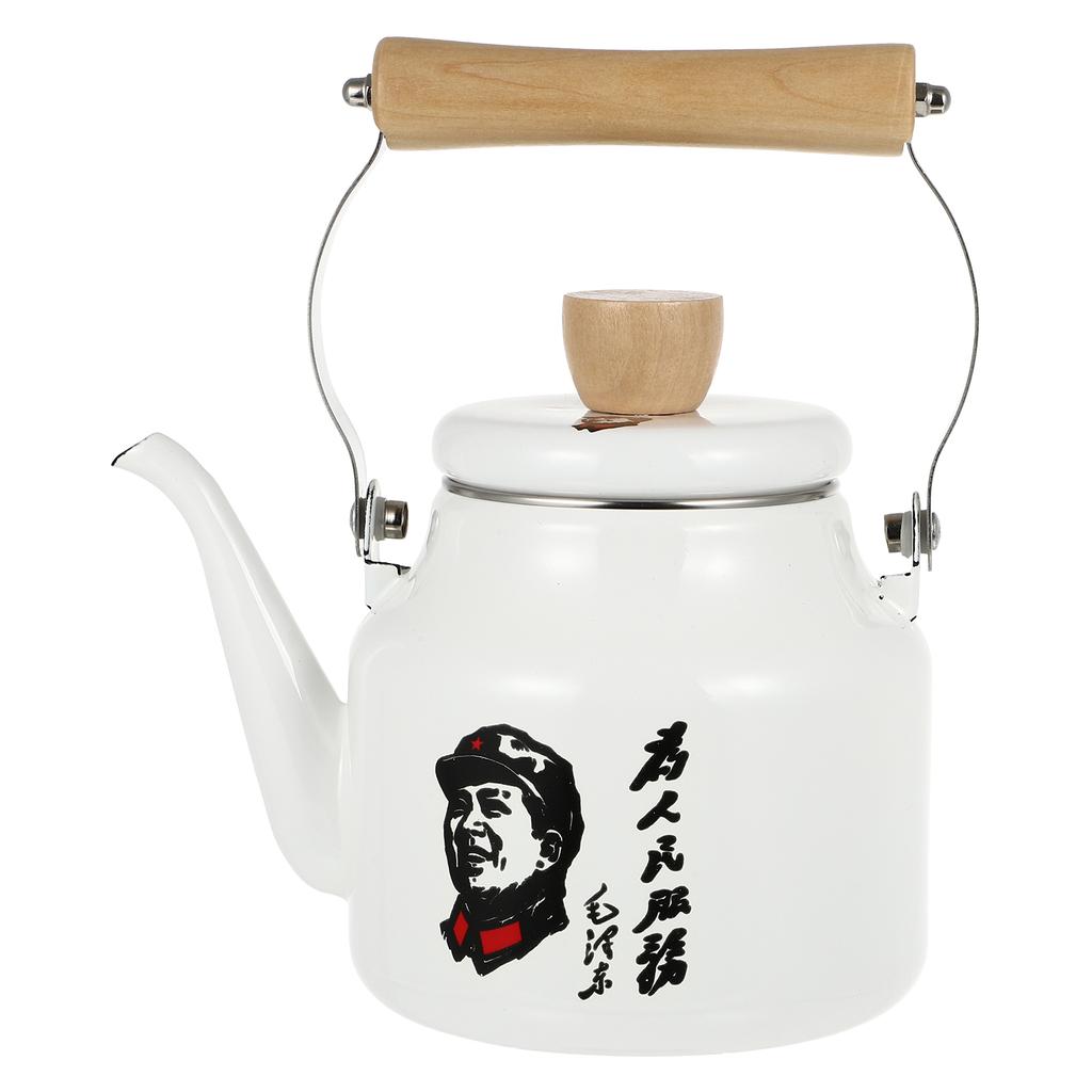 1.5L Enamel Water Kettle Heating Teakettle Stovetop Boiling Coffee Tea Pot For Induction Cooker Gas Stove Kitchen Tools